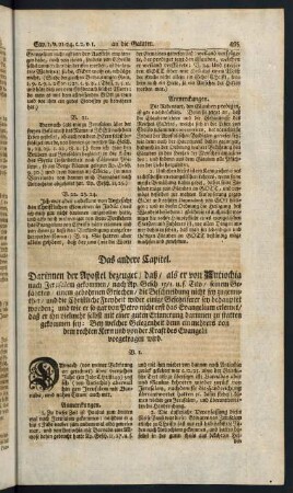495-505, Das andere Capitel