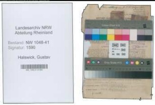 Entnazifizierung Gustav Halswick , geb. 01.03.1902 (Jurist)