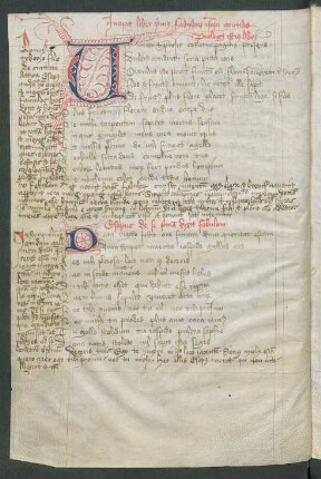 Fleuronnée-Initiale V, gespalten