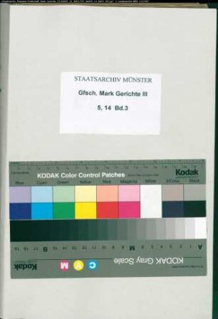 Belege zum Hypothekenbuch ("Scrinium") des Ksp. Meinerzhagen Bd. 3