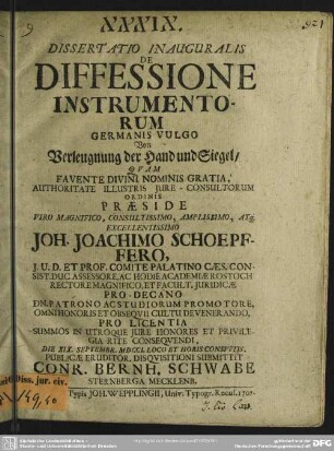 Dissertatio Inauguralis De Diffessione Instrumentorum Germanis Vulgo ...