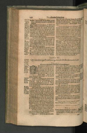 SECTIO VI. Quomodo erga Pontificios gerere se Orthodoxus debeat. NUMERUS I. Ob man möge einem Päbstlichen Herrn hüldigen: