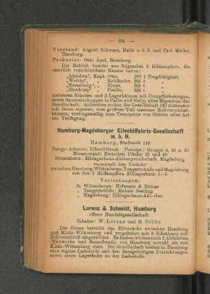 Lorenz & Schmidt, Hamburg