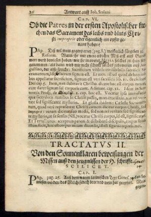 Tractatus II. Von den Sonnenklaren beweisungen der Missen auß den zeugnüssen der H. schrifft.