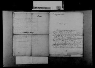 Schreiben von [Carl?] Barth, München, an August Lamey: Versammlung der Deutschen Partei in Karlsruhe.