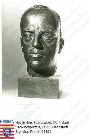 Schwamb, Ludwig (1890-1945) / Porträtbüste, vorblickendes Kopfbild