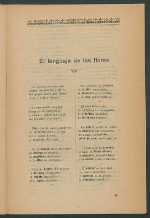El lenguaje de las flores