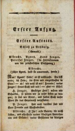 Agnes Bernauerin : Ein vaterländisch-historisches Trauerspiel in 5 Aufzügen