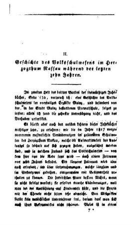 Geschichte des Volksschulwesens im Herzogthum Nassau während der letzten zehn Jahren