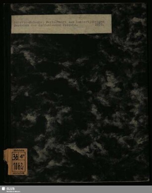 Festschrift zum hundertjährigen Bestehen des Kaffeehauses Felsche : Leipzig, am 3. Oktober 1935; [1835 - 1935]