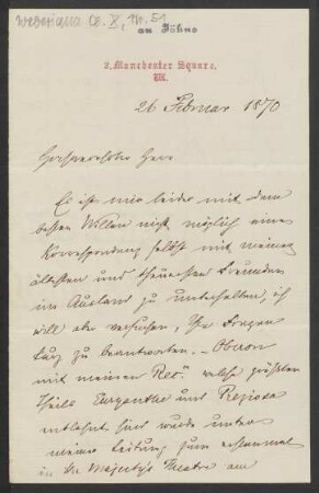 Brief an Friedrich Wilhelm Jähns : 26.02.1870