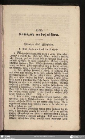 Krótke stawizny nabožnistwa