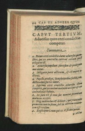 Caput Tertium. Adversus quos certi condictio competat.