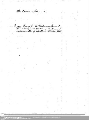 Anderson, John A.