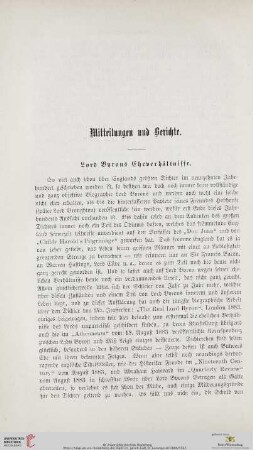 Lord Byrons Eheverhältnisse
