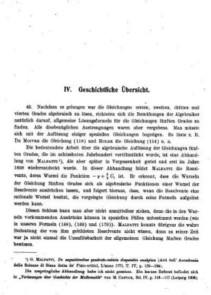 IV. Geschichtliche Übersicht.