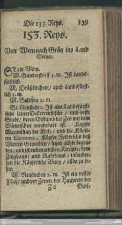 153. Reys. Von Wien nach Grätz ins Land Steyer