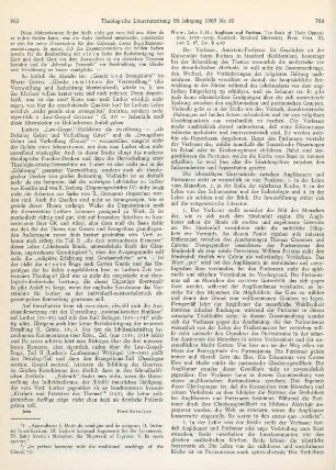 764-765 [Rezension] New, John F. H., Anglican and Puritan