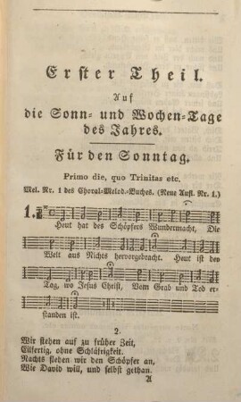 Erster Theil. Auf die Sonn- und Wochen-Tage der Jahres.