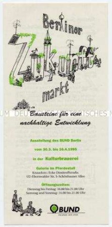 Prospekt einer Umweltausstellung im Rahmen der UN-Klimakonferenz 1995 in Berlin