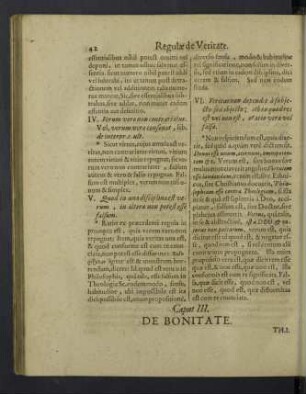 Caput III. De bonitate.