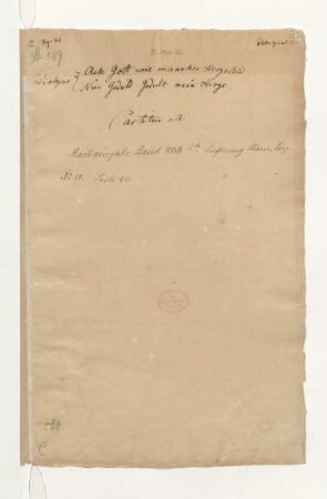Ach Gott wie manches Herzeleid; VSol (2), strings, bc; BWV 58; BC A 26a