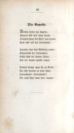 Die Kapelle.