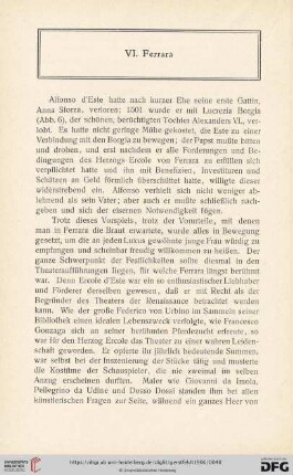 VI. Ferrara