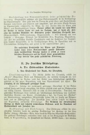 II. Die Deutschen Mittelgebirge