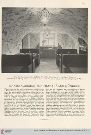 25: Wandmalereien von Franz Jäger, München