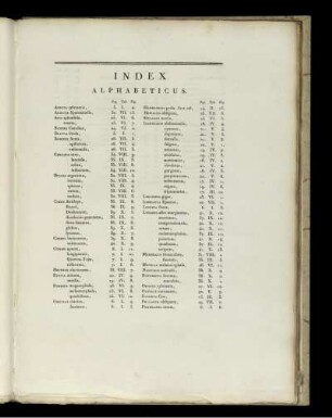 Index Alphabeticus.