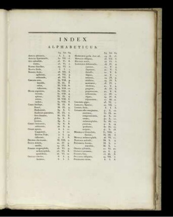 Index Alphabeticus.
