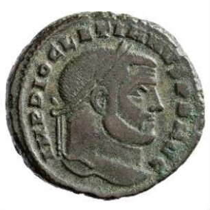 Münze, Follis, 299 - 303 n. Chr.