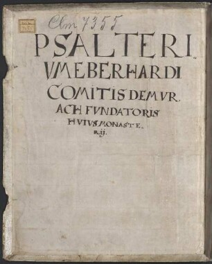 Psalter mit Kommentar (sog. Eberhard-Psalter) - BSB Clm 7355