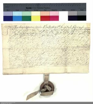 Revers Christian Ignaz Gerlachs bezüglich der Belehnung mit zwei Häusern und einem Garten in Fulda durch Adolf [von Dalberg], Abt von Fulda
