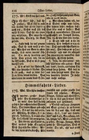 128-135, Himmelfahrts-Lieder (178 - 187)