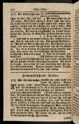 128-135, Himmelfahrts-Lieder (178 - 187)