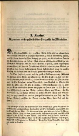 Geschichte des deutschen Adels : urkundlich nachgewiesen von seinem Uraprunge bis auf die neueste Zeit, 1. Der deutsche Adel im Mittelalter