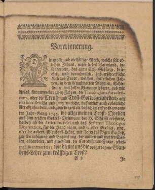 Vorerinnerung