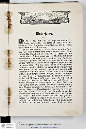 Kinderjahre