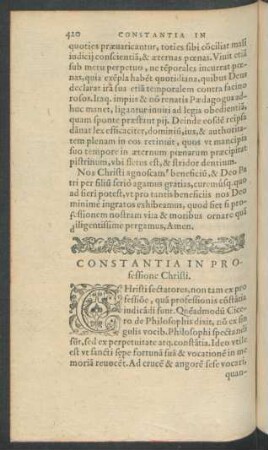 Constantia In Professione Christi.