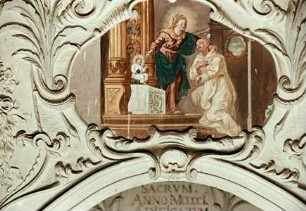 Verehrung des Christuskindes durch einen Karthäuser