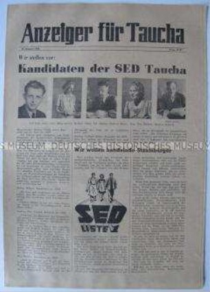 Kommunales Mitteilungsblatt für Taucha und Umgebung zu den Gemeindewahlen