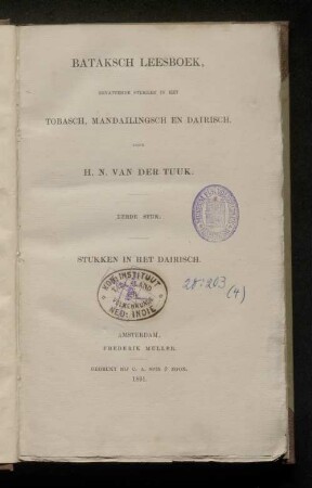 3: Stukken in het Dairisch