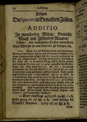 Folgen Die Species in Benannten Zahlen.