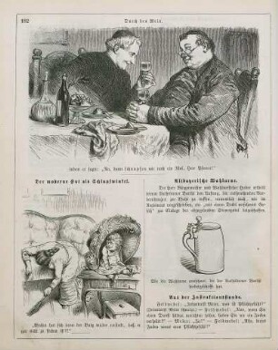 "Durch den Wein" "Der moderne Hut als Schlupfwinkel" "Altbayerische Wahlurne"