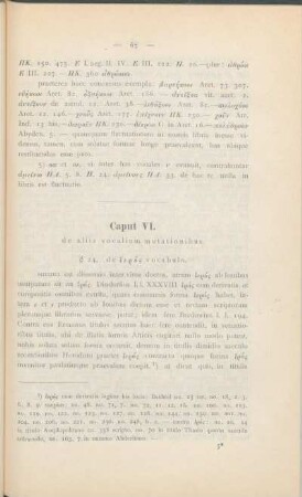 Caput VI. de aliis vocalium mutationibus.