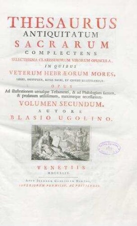In: Thesaurus Antiquitatum Sacrarum ; Band 2