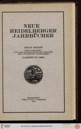 N.F.: Neue Heidelberger Jahrbücher