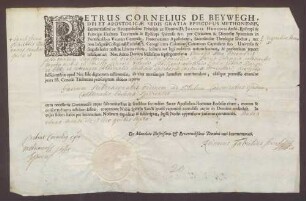 Subdiakonsweihe des Philipp Anton von Eltz-Uttingen.